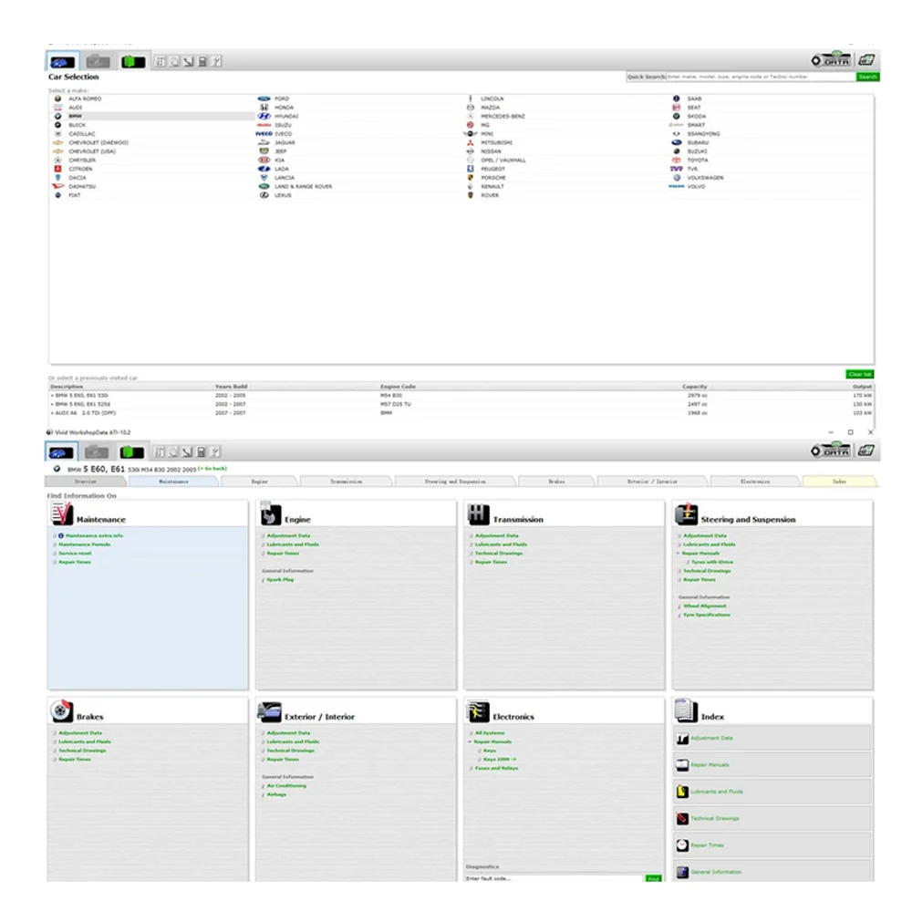 Car Repair Vivid Data Workshop Program Software diagnostic tool repair auto cars automotive technical database-2