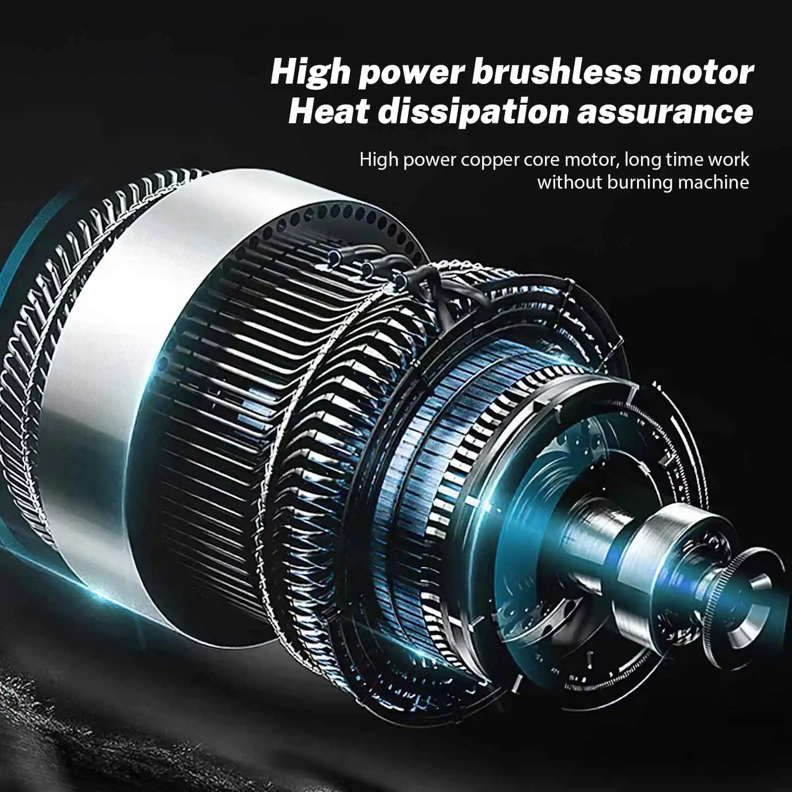 1000W 125MM Brushless Electric Angle Grinder 3 Speeds Grinder Cutting Machine Woodworking Power Tool For Makita 18V Battery-5