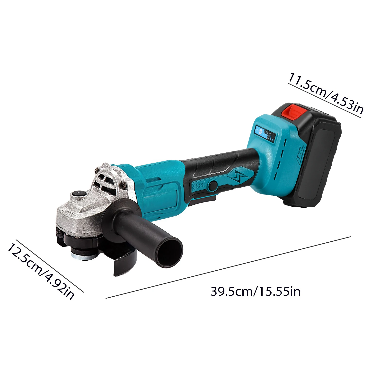 1000W 125MM Brushless Electric Angle Grinder 3 Speeds Grinder Cutting Machine Woodworking Power Tool For Makita 18V Battery-2