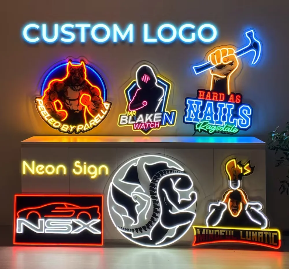 Neon Sign Custom Business Logo Neon Unique Hand Crafted Led Neon Sign Events Decor Neon Wall Art Custom Shop Signage For Outdoor-6