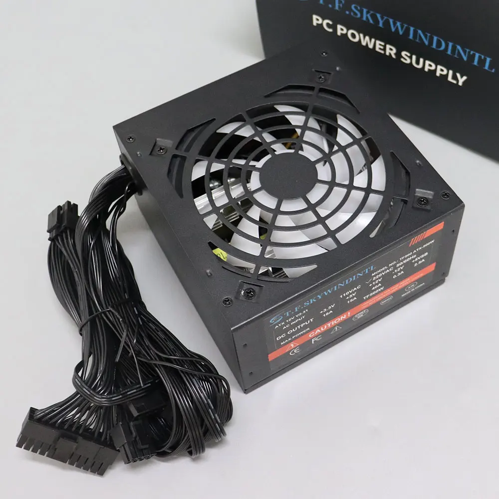 Fonte 500w PSU12V PC Power Sources For Office 500W 24pin ATX Computer Power Supply PSU 500W PC Gaming Power PC Gamer Source Game-5