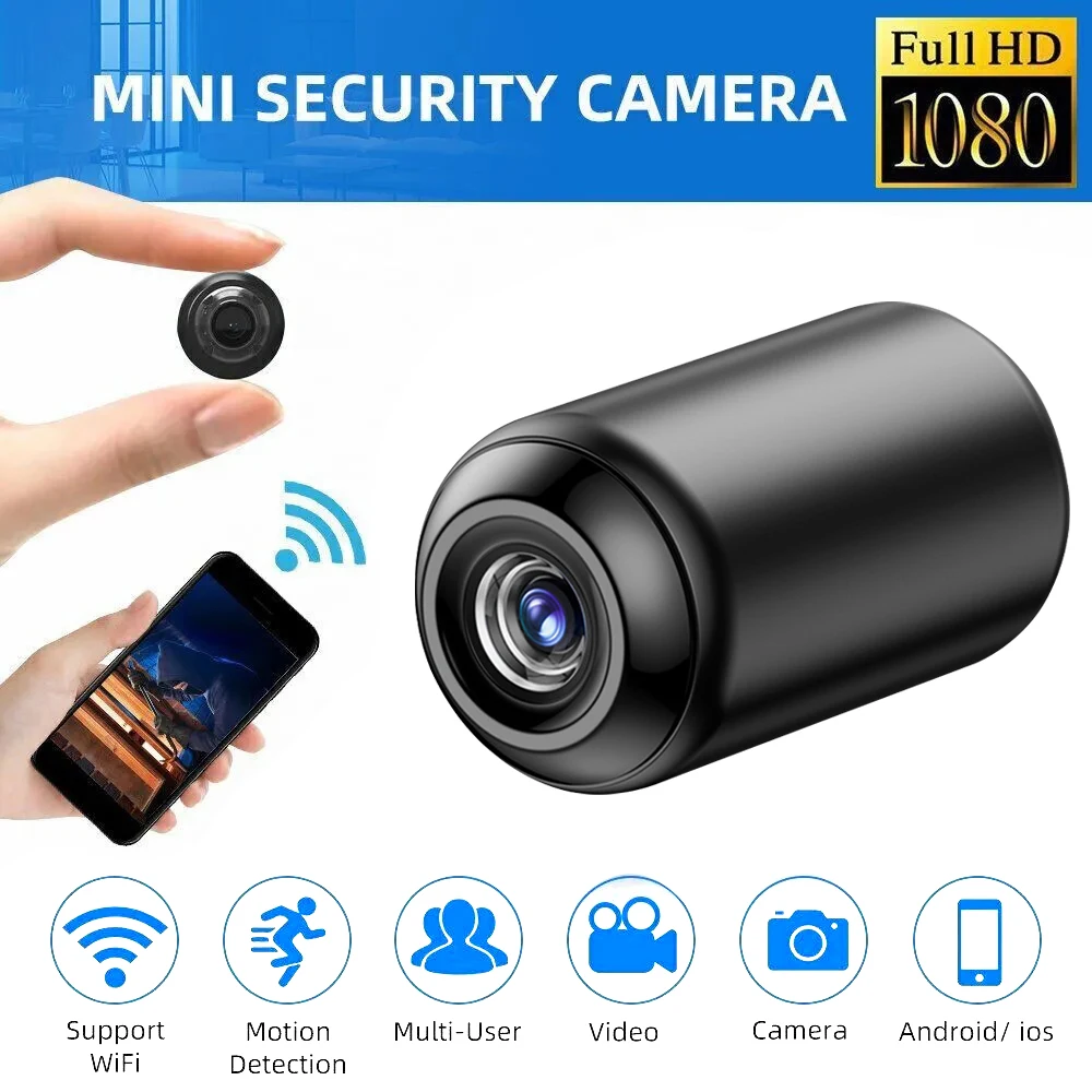 Mini WiFi Camera 1080P HD Night Vision Motion Detector Security Video Recorder Micro Baby Monitor Wireless Surveillance Cam 2025-2