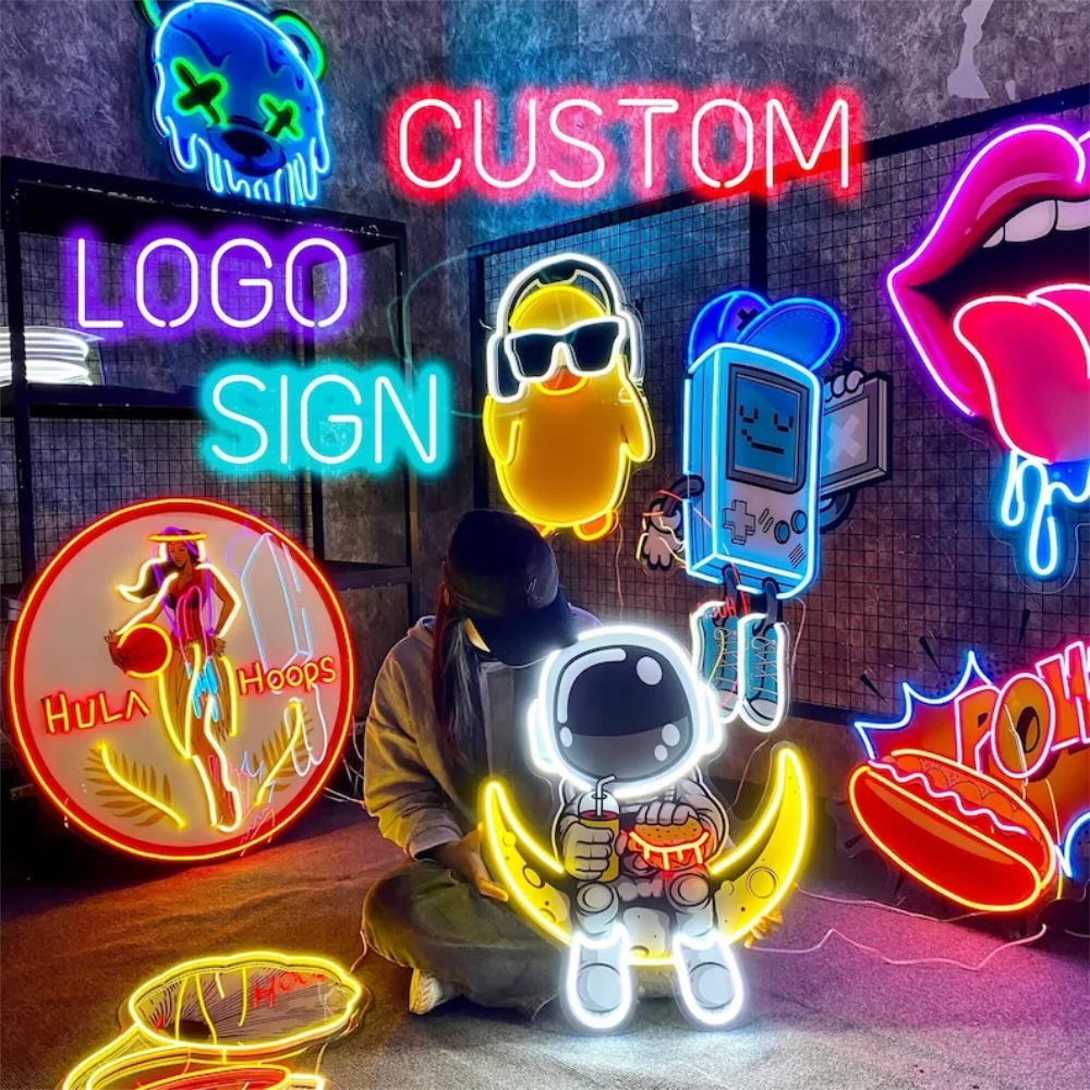 Neon Sign Custom Business Logo Neon Unique Hand Crafted Led Neon Sign Events Decor Neon Wall Art Custom Shop Signage For Outdoor-2