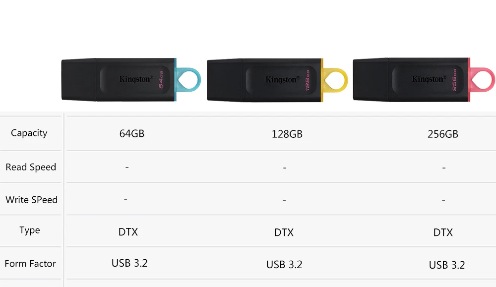 Kingston USB Flash Drives Pen Drive 64g Memory Stick 3.2 128g Compact Durable Pendrive CLE USB 3.2 Flash Disk Mini Key Usb 256GB-2
