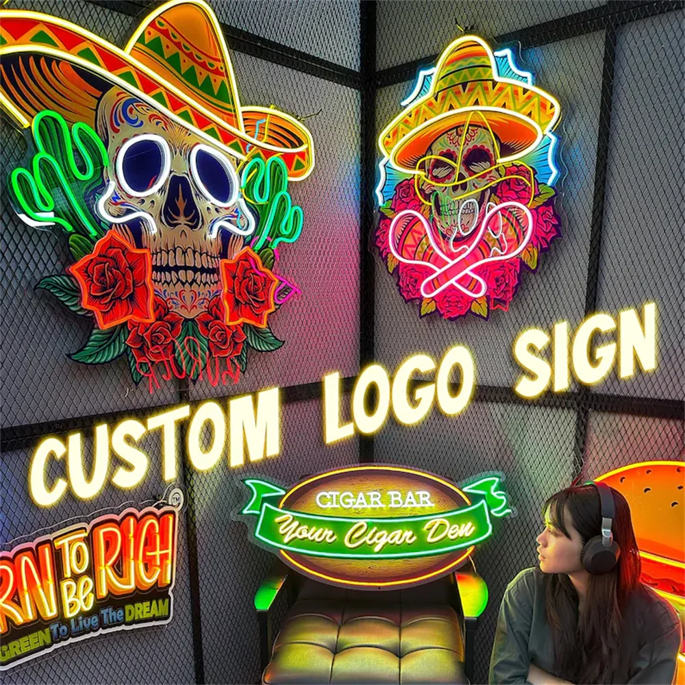 Neon Sign Custom Business Logo Neon Unique Hand Crafted Led Neon Sign Events Decor Neon Wall Art Custom Shop Signage For Outdoor