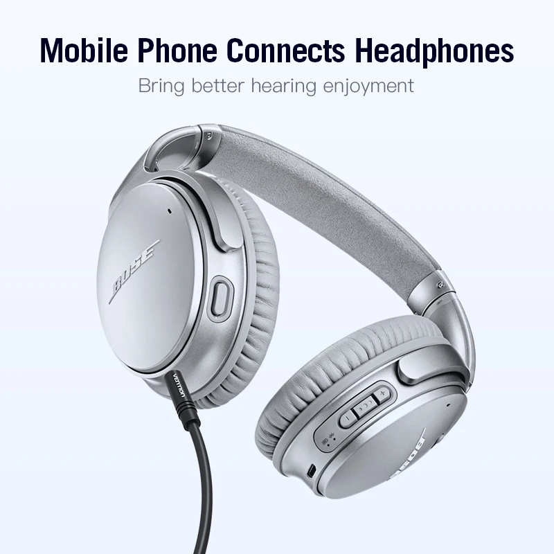 Vention 3.5 to 2.5 Aux Cable Jack 3.5 mm to Jack 2.5 mm Audio Cable Jack 3.5 for Headphone Aux Speaker Connector Cord 2.5 to 3.5-4