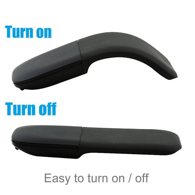Bluetooth 4.0 Folding Wireless Mouse Arc Touch Roller Computer Silent Mouse Ergonomic Slim Laser Mini Mice For Microsoft Surface-4
