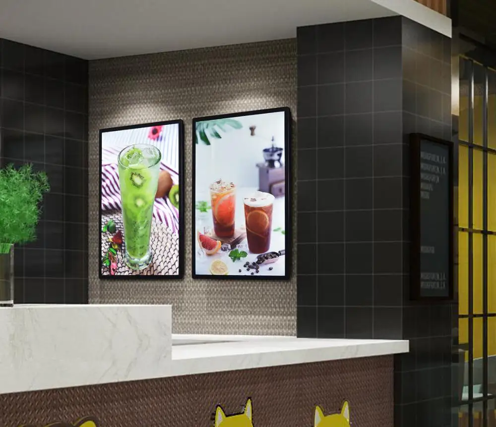 60X80Cm Menu board designs in hotel lightbox signage lightbox aluminum profile-6