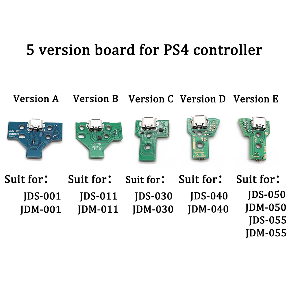 TingDong For PS4 Controller Micro USB Charging Board Port Socket jack Dock 12Pin 14Pin JDS 001 011 030 040 055 Connector Cable-2