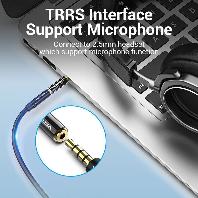 Vention Jack 3.5mm to 2.5mm Male to Female Plug Audio Adapter for Speaker Laptop Headphone Jack Aux Cable Connecter 2.5 to 3.5-4