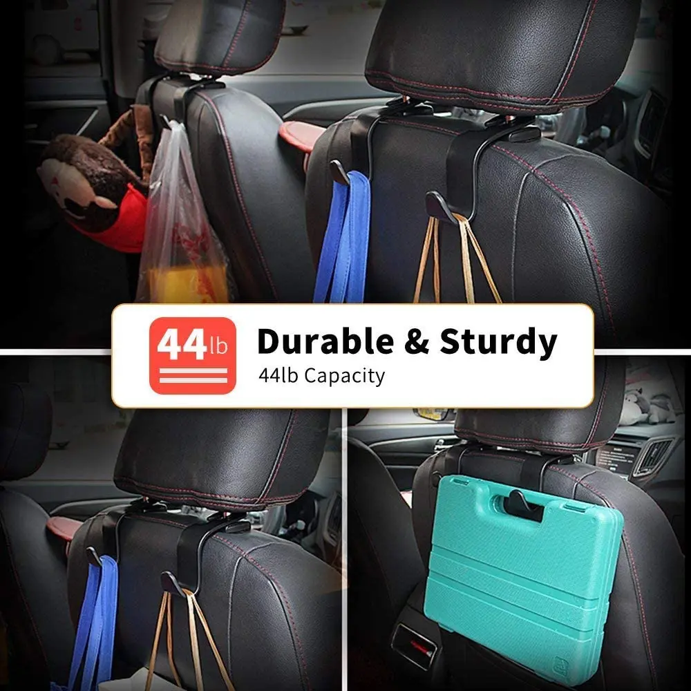 Car Seat Back Hook Universal Headrest Hook Car Accessories Interior Organizer Hanger Holder Storage For Car Bag Handbag Purse-6