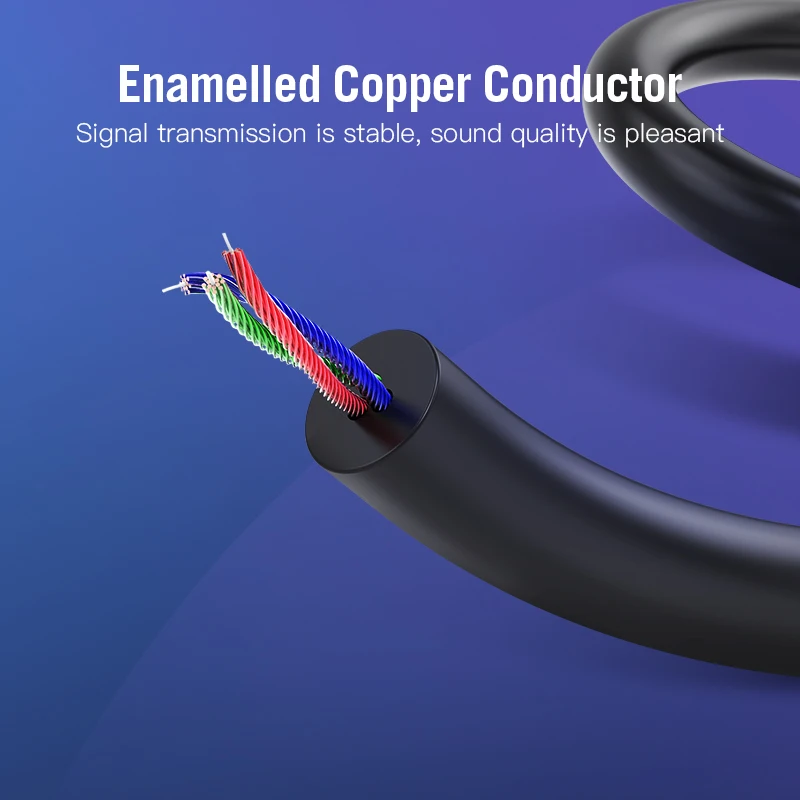 Vention 3.5 to 2.5 Aux Cable Jack 3.5 mm to Jack 2.5 mm Audio Cable Jack 3.5 for Headphone Aux Speaker Connector Cord 2.5 to 3.5-6
