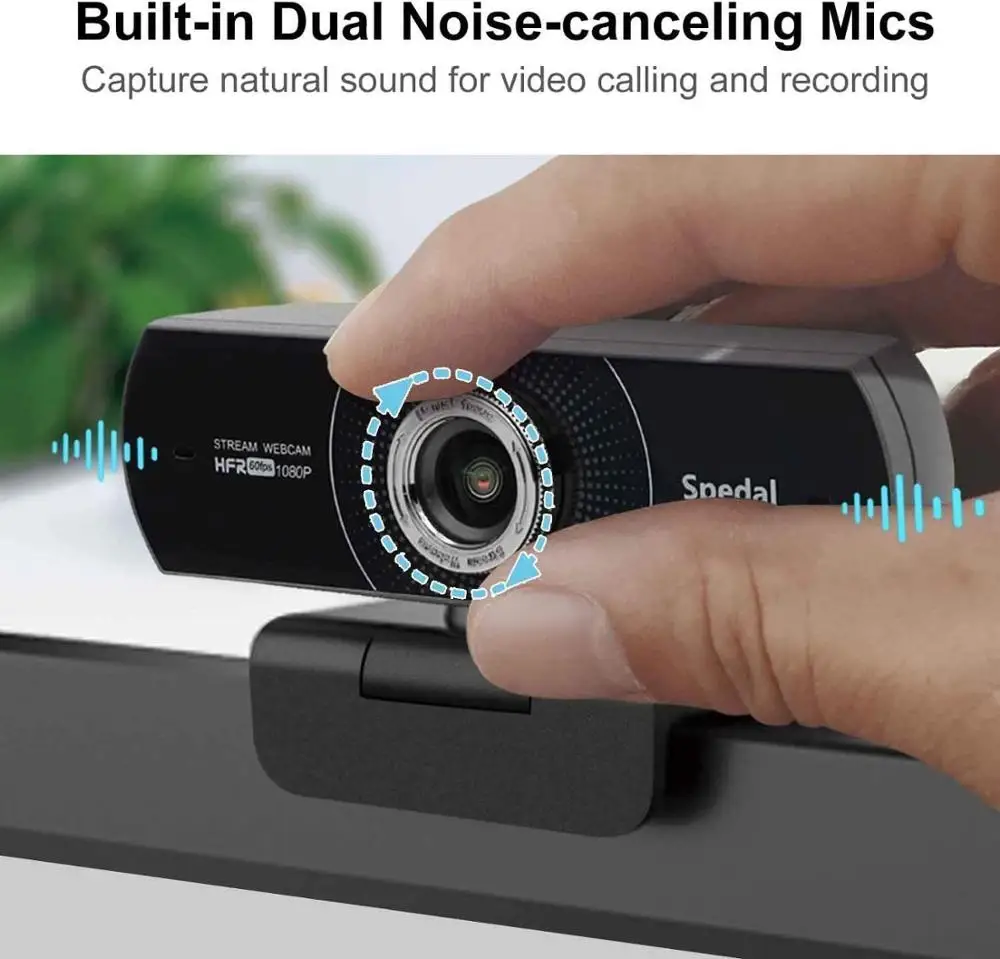 Spedal MF934H 1080P Hd 60fps Webcam with Microphone for Desktop Laptop Computer Meeting Streaming Web Camera Usb [Software]-5