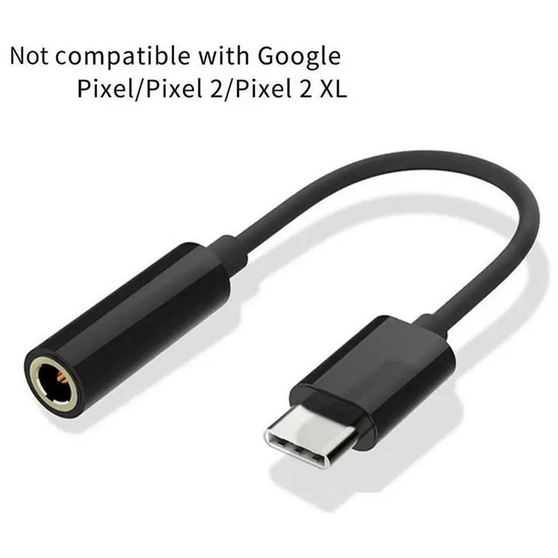USB C to 3.5mm Headphone/Headphone jack Cable Adapter C Type 3.1 Male Port to 3.5 mm Stereo Female o Headphone Headphone Adapter-2