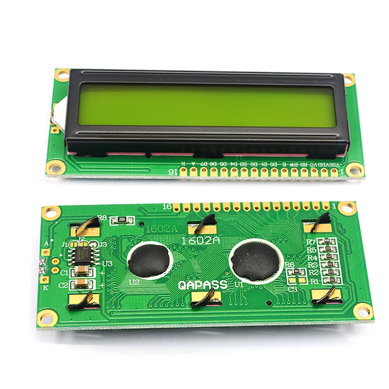 LCD1602 1602 LCD Module Blue / Yellow Green Screen 16x2 Character LCD Display PCF8574T PCF8574 IIC I2C Interface 5V for Arduino-4