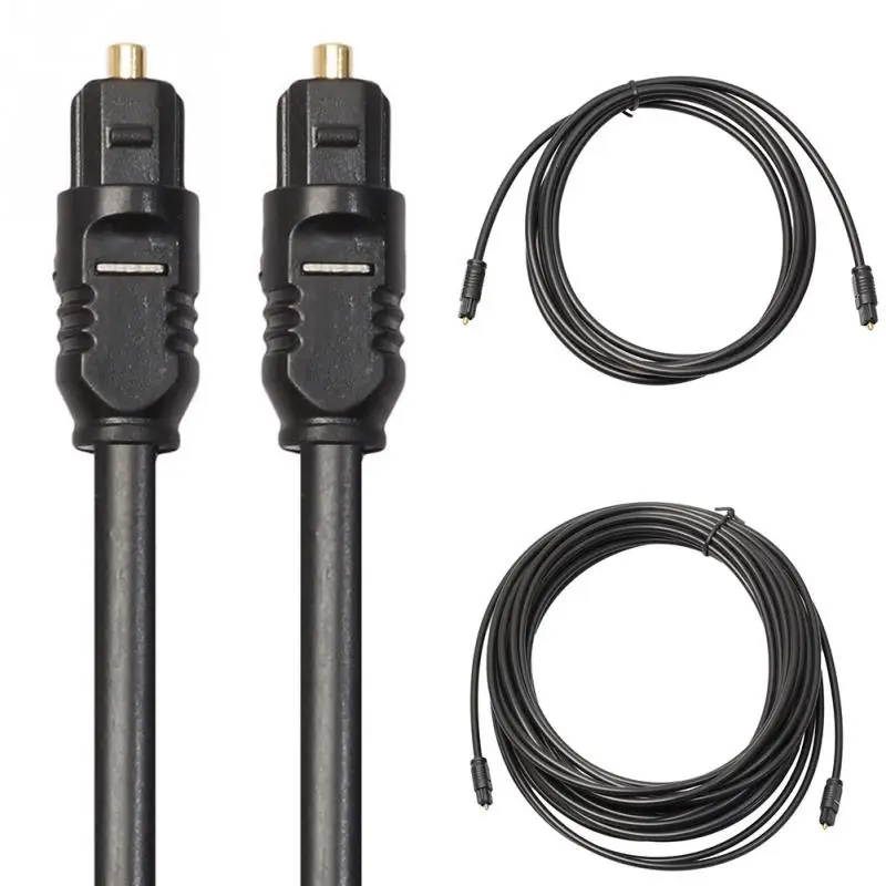 Digital Optical Audio Cable for Toslink Gold Plated 1m 1.5m 2m 3/5m 10m 15m 20m SPDIF MD DVD Gold Plated Cable High Quality  #2-2