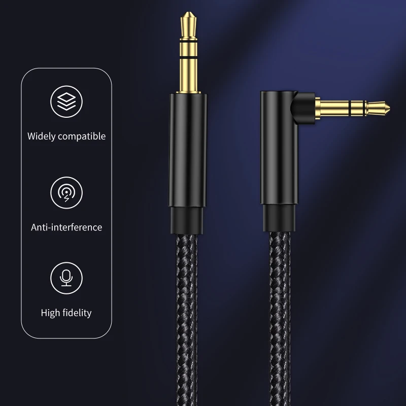3.5mm to 3.5mm AUX Audio Cable 3.5mm Jack Speaker Cable for JBL Headphones Car Samsung Xiaomi Redmi 5 Plus Oneplus MP3 AUX Cord-6