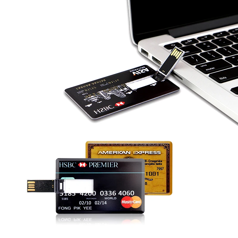 USB Flash Drive High Speed Bank Credit Card Pen Drive 4GB 8GB 16GB Pendrive 32GB 64GB Memory Usb Stick Flash Drive 128GB-3