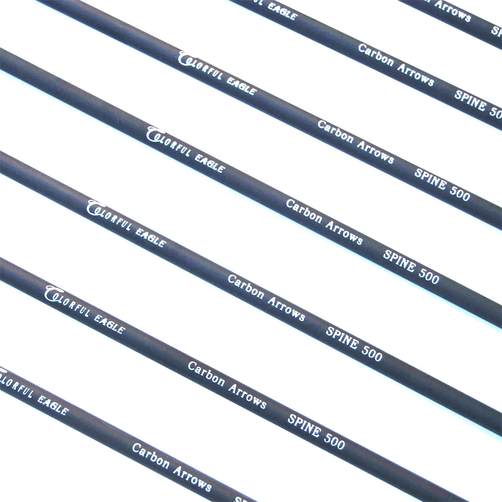 6/12/24/30PCS ID 6.2mm Carbon Arrows Archery Arrow Shooting Hunting Bow TPU Feather 28/30/31 Inch Shaft Replaceable arrowhead-5