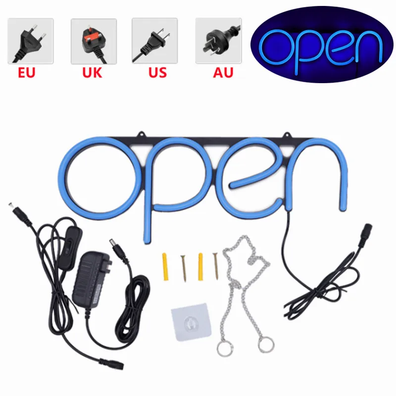 OPEN Neon Sign Business LED Light Lamp Integrative Ultra Bright Bar Club Store Display Shop Advertising Lighting Lamp-6
