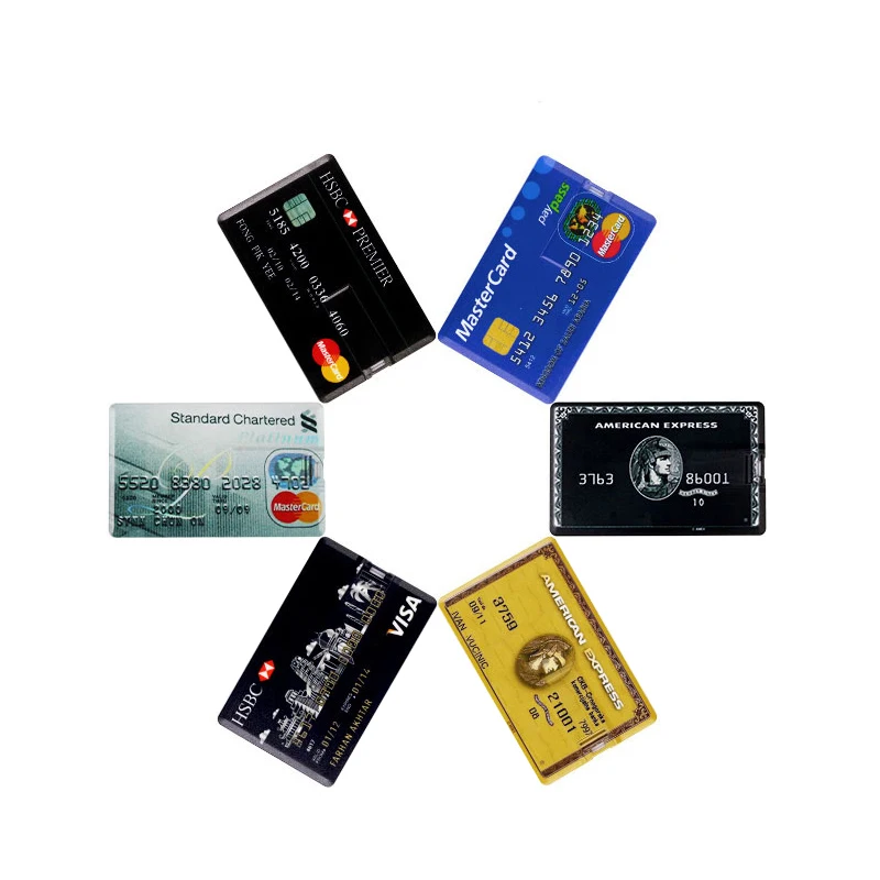 USB Flash Drive High Speed Bank Credit Card Pen Drive 4GB 8GB 16GB Pendrive 32GB 64GB Memory Usb Stick Flash Drive 128GB-2