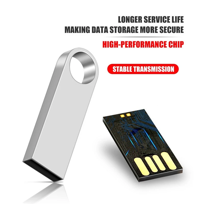 100% original metal USB flash disk USB2.0 8GB 16GB 32GB 64GB high speed metal mini U disk pen drive 128GBU disk memory stick-4