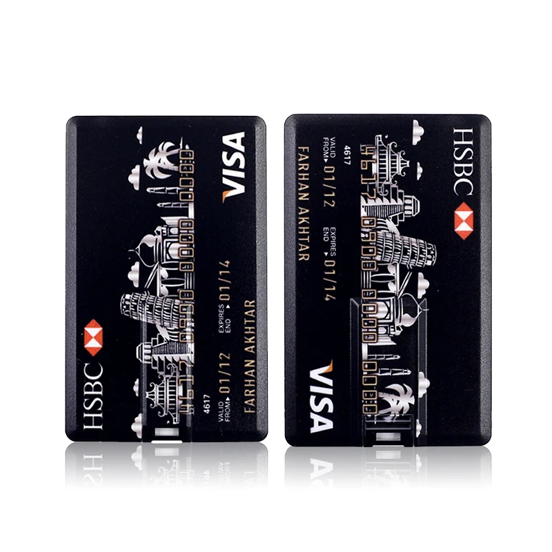 USB Flash Drive High Speed Bank Credit Card Pen Drive 4GB 8GB 16GB Pendrive 32GB 64GB Memory Usb Stick Flash Drive 128GB-4