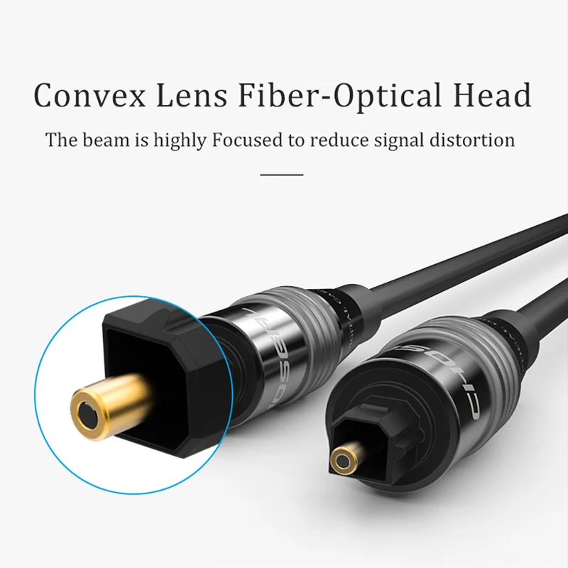 CHOSEAL Optical Digital Audio Cable Home Theater Fiber Optic Toslink Male to Male Speaker Cables For Playstation-4