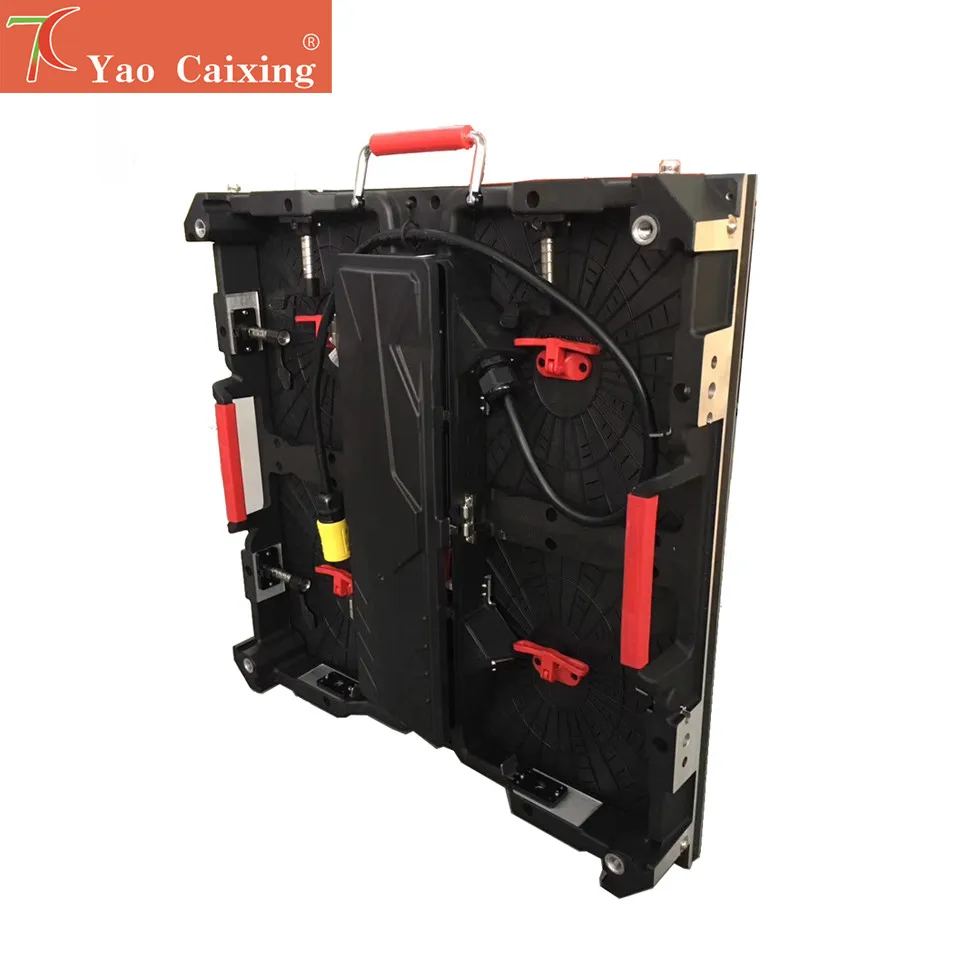 Front mainterance P4.81 indoor 500*500mm die-casting aluminum equipment cabinet led display rental screen-2