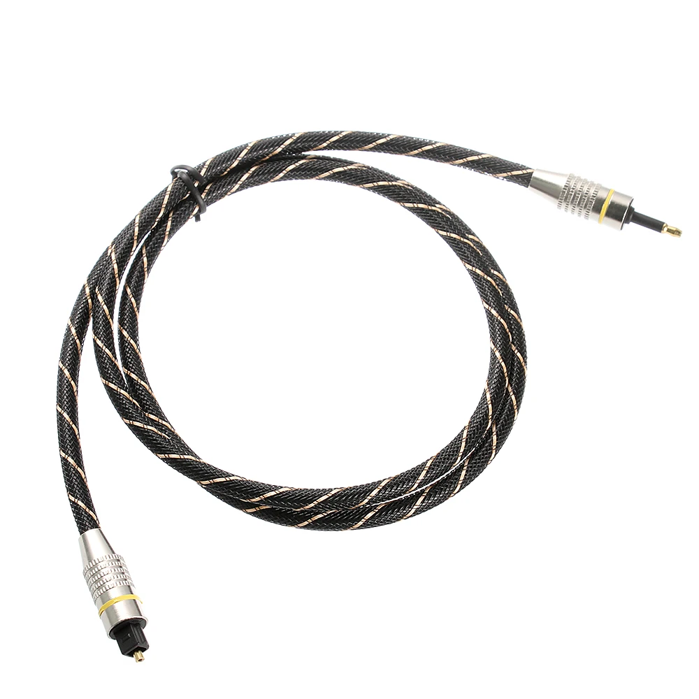 OD6.0 Digital Sound Toslink to Mini Toslink Cable 3.5mm SPDIF Optical Cable 3.5 to Optical Audio Cable Adapter for Macbook-5
