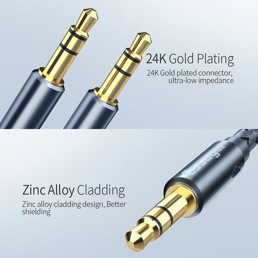 Essager Aux Cable Speaker Wire 3.5mm Jack Audio Cable For Car Headphone Adapter Male Jack to Jack 3.5 mm Cord For Samsung Xiaomi-3