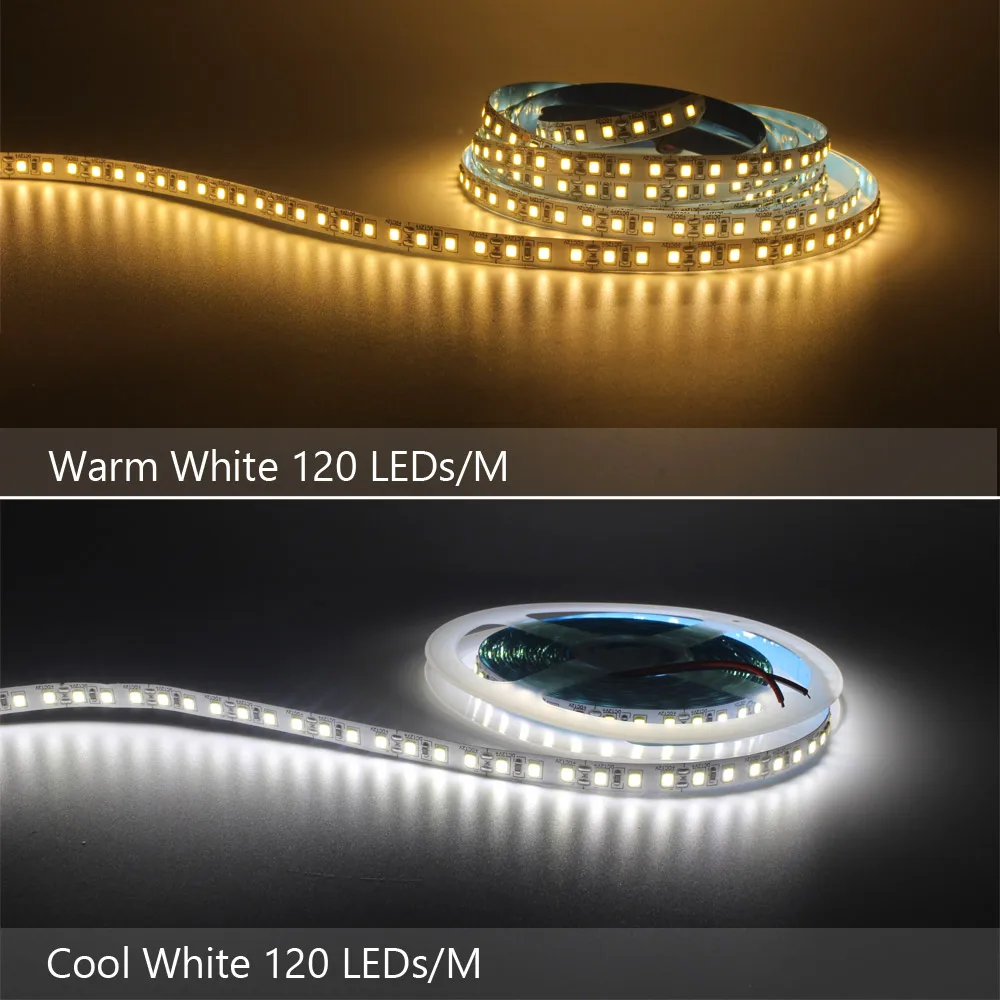 12V LED Strip SMD 2835 1M 2M 3M 4M 5M LED Stripe Tape Light 120LED/M 240LED/M Warm White Flexible Strip Ribbon Home Decor Light-3