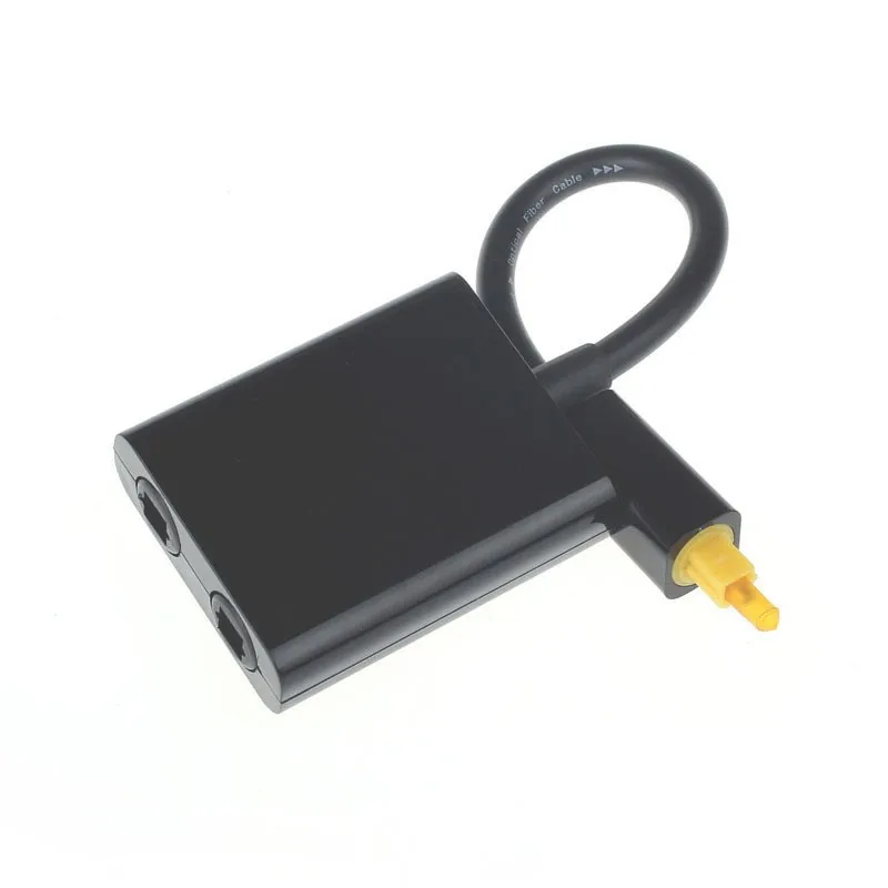 Digital SPDIF Optical Audio Splitter 2 Way Toslink Splitter Adapter 1 input 2 Output SPDIF Optical Cable Splitter Hub-4