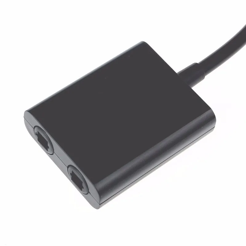 Digital SPDIF Optical Audio Splitter 2 Way Toslink Splitter Adapter 1 input 2 Output SPDIF Optical Cable Splitter Hub-5