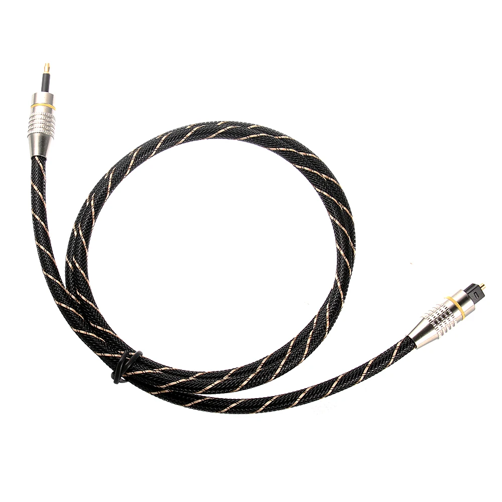 OD6.0 Digital Sound Toslink to Mini Toslink Cable 3.5mm SPDIF Optical Cable 3.5 to Optical Audio Cable Adapter for Macbook-6