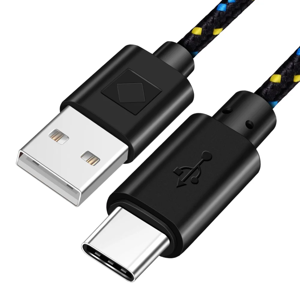 OLAF Nylon Braided USB Type C Cable 1M 2M 3M Data Sync Fast Charging USB C Cable For Samsung S9 S10 Xiaomi mi9 mi8 Huawei Type-c-4