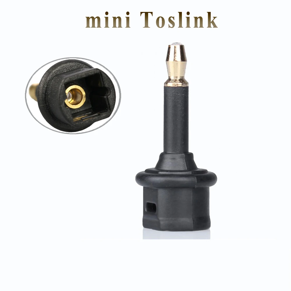 EMK 2pcs Toslink to Mini Toslink Adapter M/F 3.5 mm Optical Audio Cable Connectors for TV Box-4