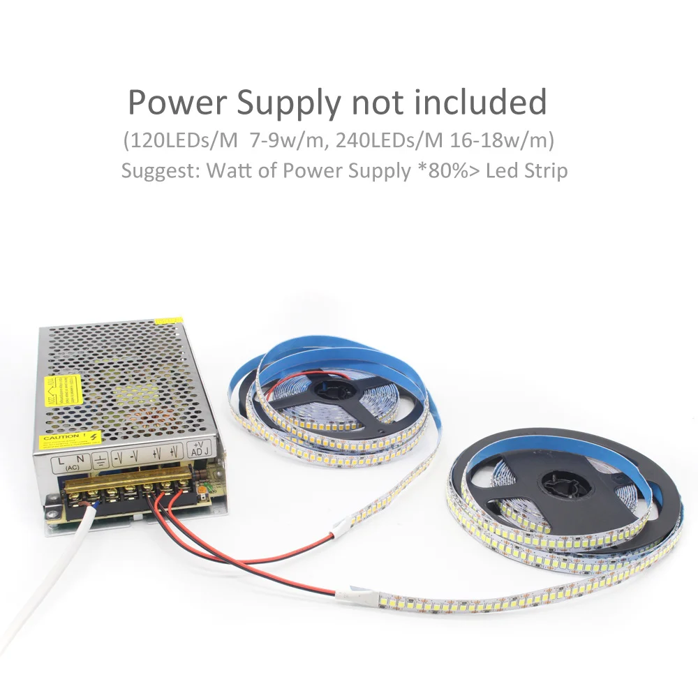12V LED Strip SMD 2835 1M 2M 3M 4M 5M LED Stripe Tape Light 120LED/M 240LED/M Warm White Flexible Strip Ribbon Home Decor Light-6