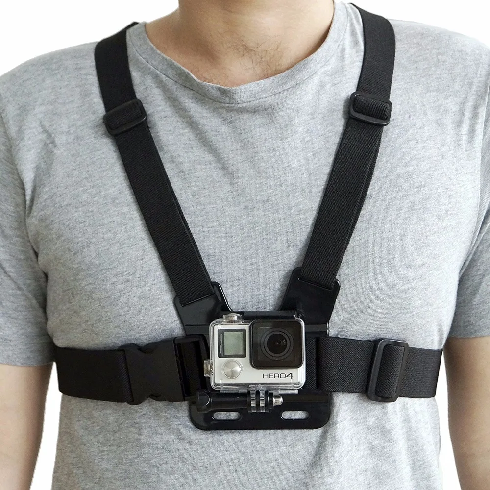 Chest Strap Mount Belt for Gopro Hero 11 10 9 8 7 Xiaomi yi 4K Action camera Accessories Chest Mount Harness for Go Pro J-Hook-4