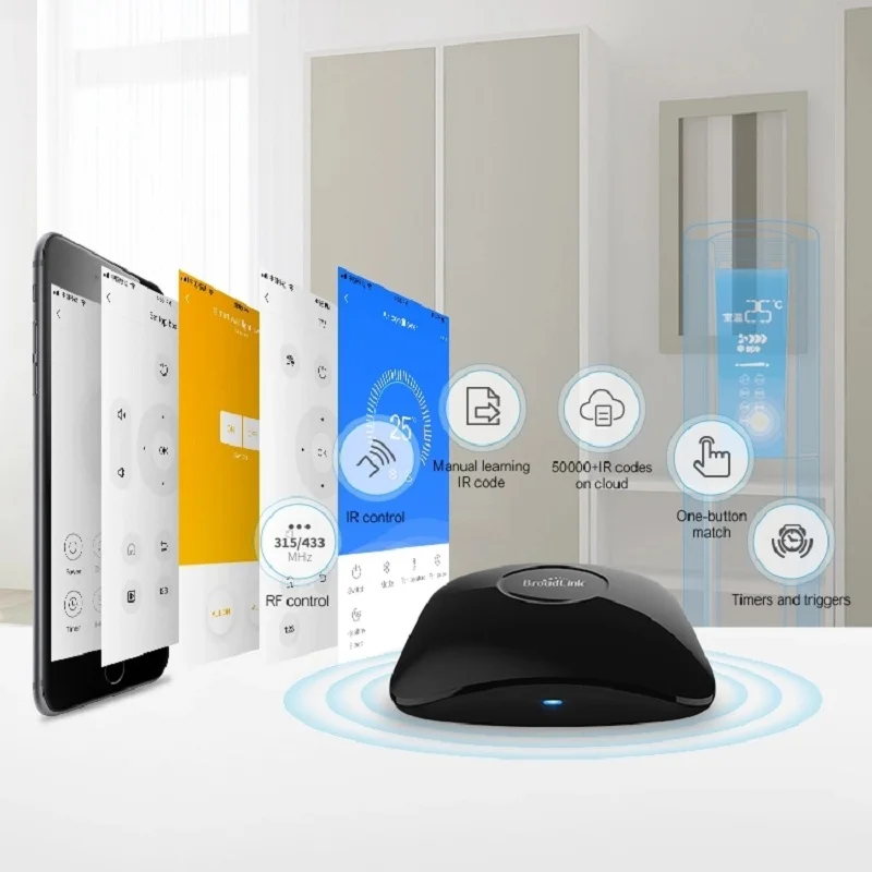 Broadlink RM4 pro IR RF 315/433 wifi UNIVERSAL REMOTE Smart Home Automation works with Alexa and Google Home-3