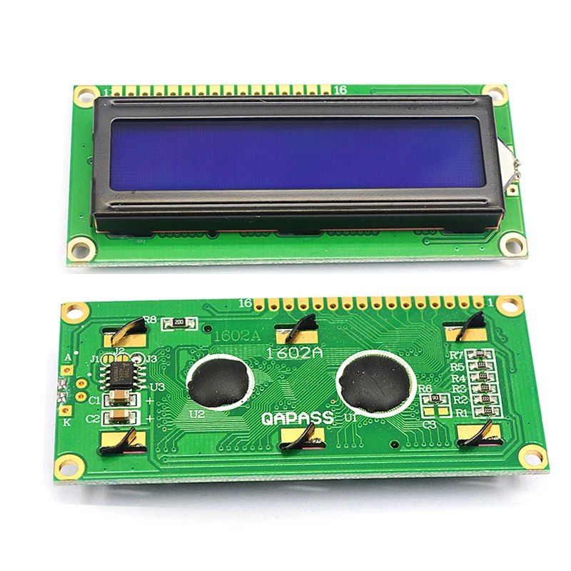 LCD1602 1602 LCD Module Blue / Yellow Green Screen 16x2 Character LCD Display PCF8574T PCF8574 IIC I2C Interface 5V for Arduino-5