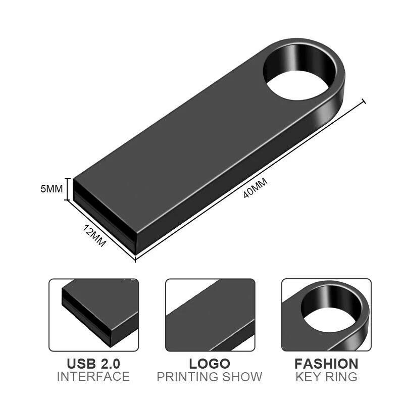 100% original metal USB flash disk USB2.0 8GB 16GB 32GB 64GB high speed metal mini U disk pen drive 128GBU disk memory stick-2