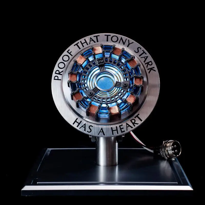 Avenger Iron Man Mk1 Arc Reactor Tony Stark Heart Of Mark Figure Led Light Model Superhero 1:1 Cosplay Toys Chest Lamp Kids Gift-2
