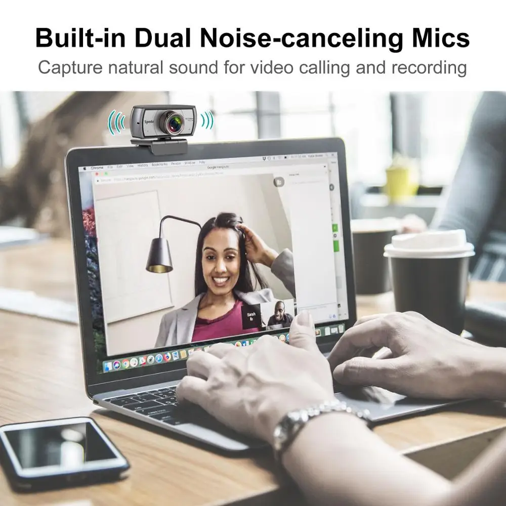 Spedal C920Pro 120° Wide Angle Webcam 1080P Full hd with Microphone USB Video Conference Meetting For Laptop Computer Mac PC-3