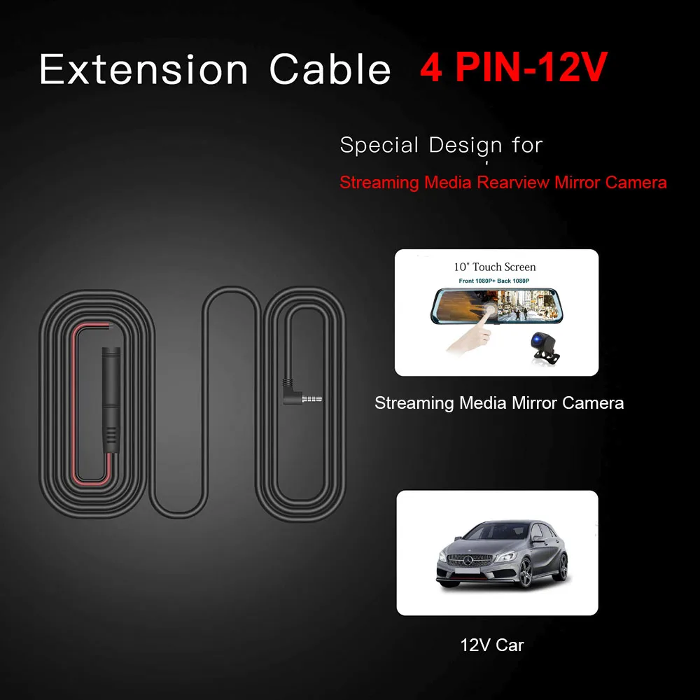 HGDO R35 SONY IMX335 2K 1080P Rear View Camera Back Cam 4PIN Cable Night Vision Reversing Auto Parking Monitor Waterproof 170°-2