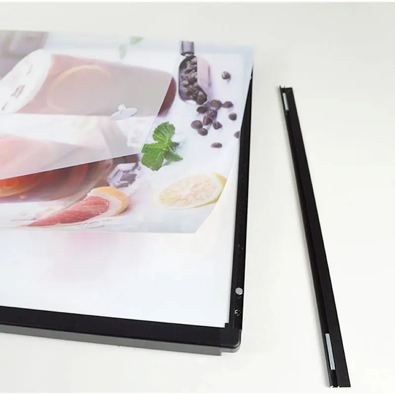 60X80Cm Menu board designs in hotel lightbox signage lightbox aluminum profile-3