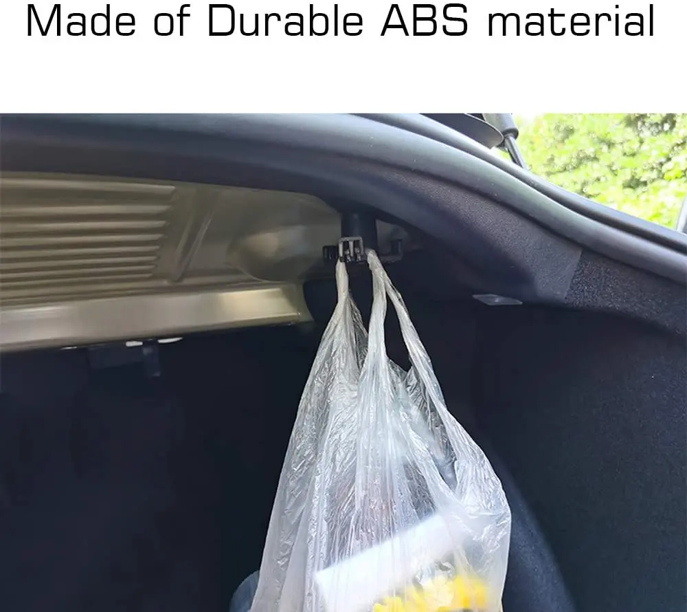 Car Accessories For Tesla Model 3 Trunk Grocery Bag Hook 2021 Upgrade Version-5