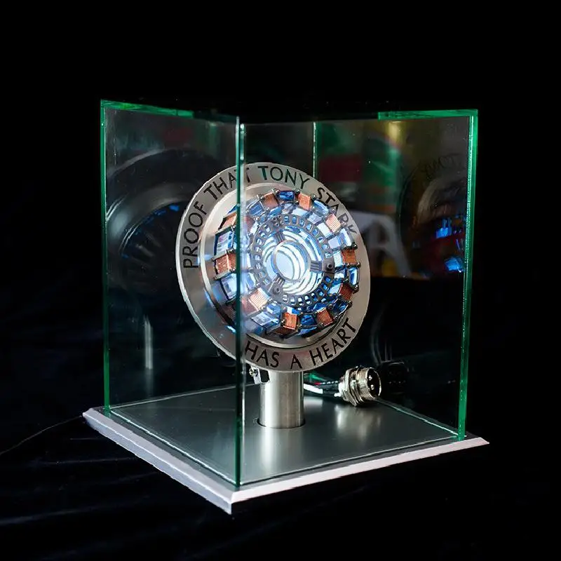 Avenger Iron Man Mk1 Arc Reactor Tony Stark Heart Of Mark Figure Led Light Model Superhero 1:1 Cosplay Toys Chest Lamp Kids Gift-6