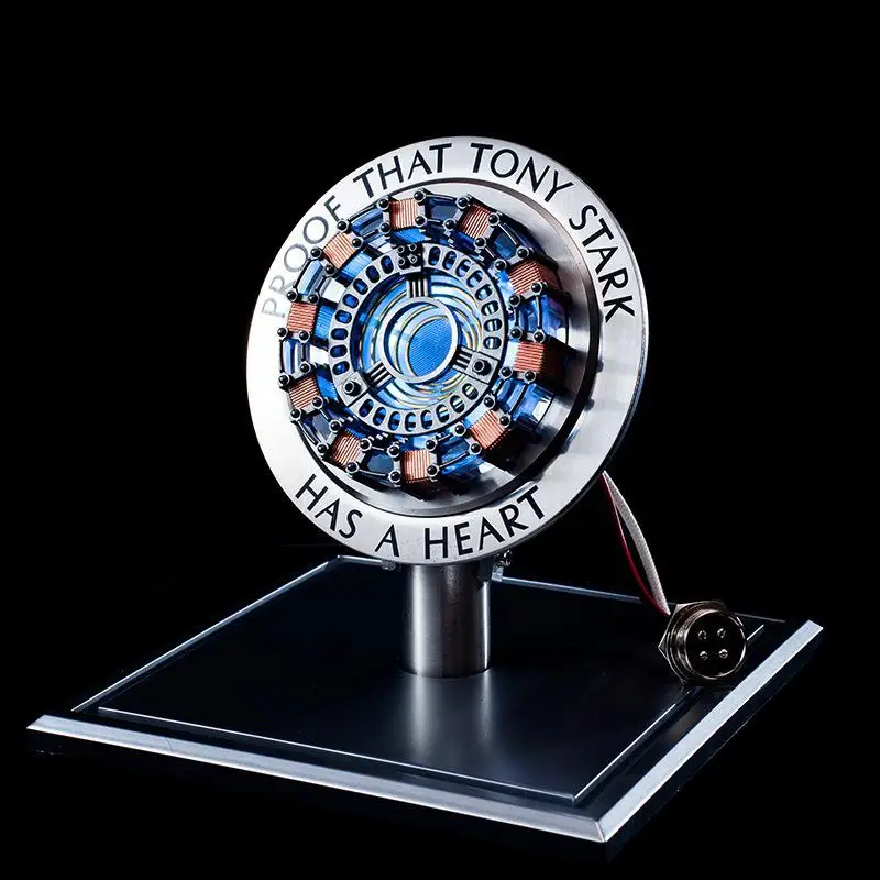 Avenger Iron Man Mk1 Arc Reactor Tony Stark Heart Of Mark Figure Led Light Model Superhero 1:1 Cosplay Toys Chest Lamp Kids Gift-3