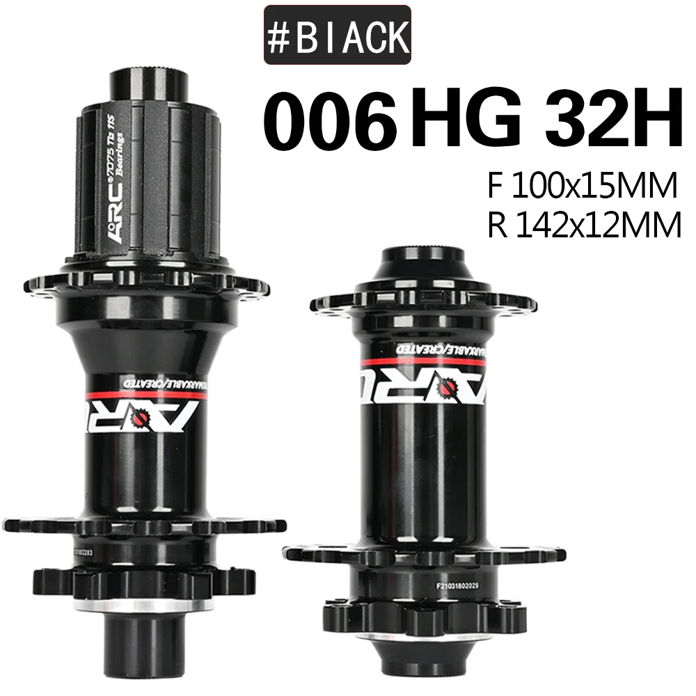 ARC 006 Bicycle Hubs 399g/Pair Sealed Bearing Mountain Bike Hub QR Thru 32 36 28Holes Disc Brake 4 Bearings 4 Pawls 8-11speed-5